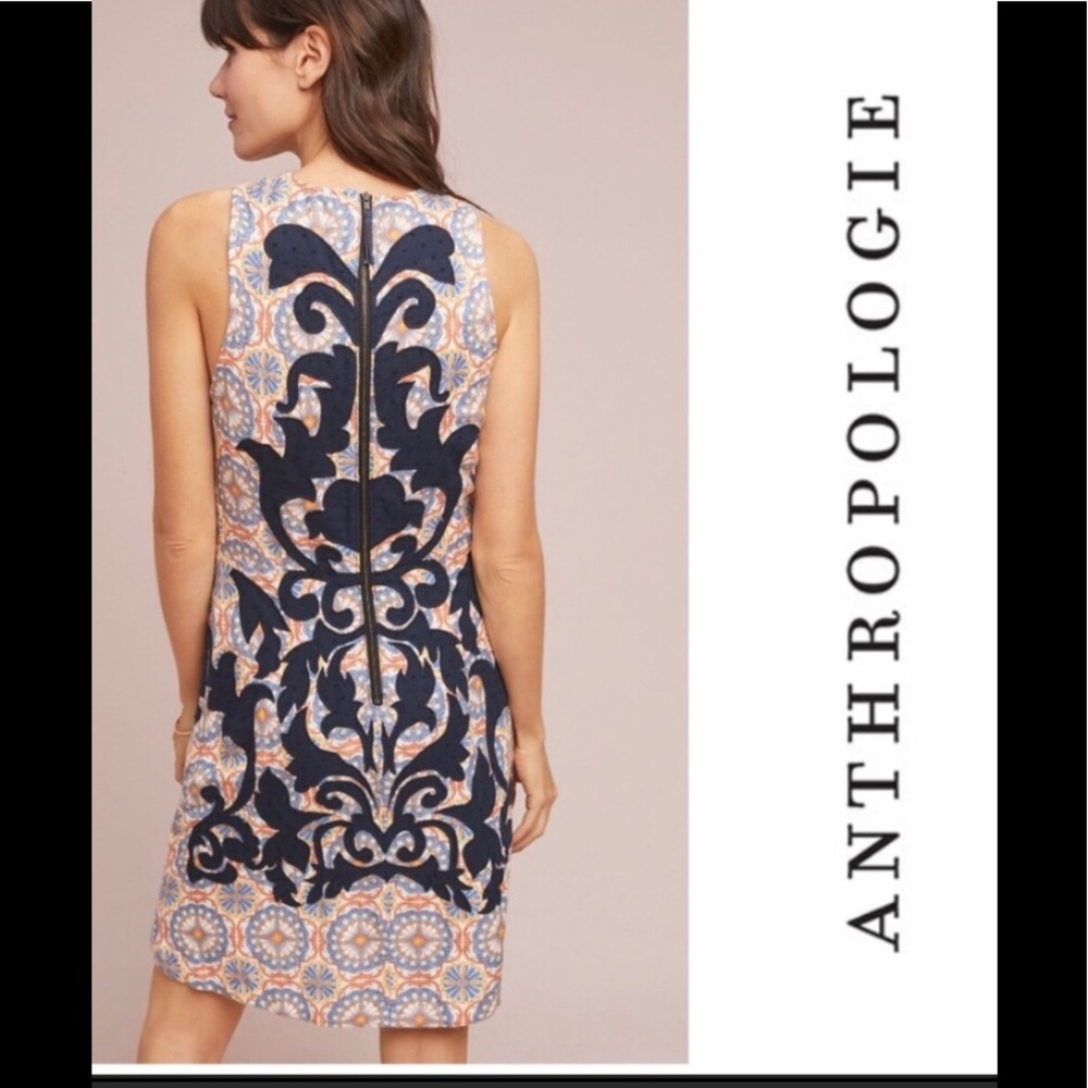Anthropologie Owen embroidered‎ shift dress. NWOT - Picture 2 of 4
